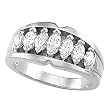 14K White Gold Diamond Anniversary Band - 1.25 Ct.