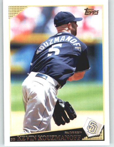 2009 Topps Baseball Card # 374 Kevin Kouzmanoff - San Diego Padres - Shipped In Protective Screwdown Display Case!