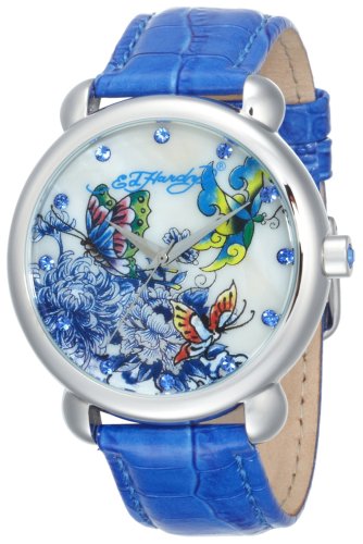 Ed Hardy Women's GN-BL Garden Blue Watch