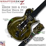 Abstract 01 Yellow WraptorSkinz Skin fits XBOX 360 & PS3 Guitar Hero III Le ....