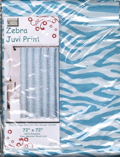 Zebra Juvi Print (Aqua/White) 72 Long