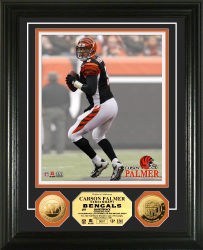 Highland Mint NFL Cincinnati Bengals Carson Palmer 24KT Gold Coin Photomint
