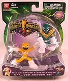 Mighty Morphin Power Rangers Stylized Yellow Ranger and Green Ranger Set