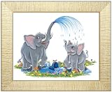 Jungle Art Collection - Elephants - Childrens Wall Art, Kids Wall Art, Nursery Wall Art