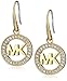 Michael Kors MK Logo Drop Earrings