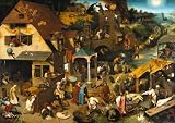 Bruegel Netherlandish Proverbs Wooden Jigsaw Puzzle