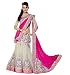 Happy Creation Women Georgette Lehenga (43 Pink Lengha_Pink & Off White_Free Size) RS.499.00