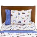 Olive Kids Under Construction Sheet Set - White