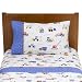 Olive Kids Under Construction Sheet Set - White