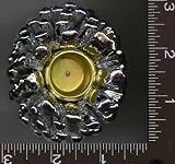 *3, NEW, PINE CONE CANDLE HOLDER, SILVER, 3, PINECONE CANDLE HOLDERS, for, TAPERED, CANDLES, RESIN, PINE CONES, is APPROXIMATELY 9 AROUND, 3 ACROSS, & 2 1/2 TALL, PINECONE, CUP is 7/8 WIDE & 3/4 DEEP for, TAPERED CANDLE, BEAUTIFUL, NICE ADDITION TO YOUR HOME, ASTRODEALCOM