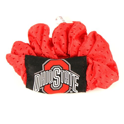 Ohio State Buckeyes Red Hair Scrunchie - Hair Twist - Ponytail Holder