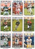 2008 Topps Football Complete Mint Hand Collated 440 Card Set. Loaded with Stars Including Tom Brady, Tony Romo, Carson Palmer, LaDainian Tomlinson, Randy Moss, Adrian Peterson, Peyton and Elie Manning, Brett Favre Plus Rookies Including Matt Ryan, Brian Brohm, Darren McFadden, Chris Long, Jake Long, Vernon Gholston, Deshaun Jackson, Glenn Dorsey and Others!