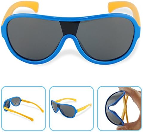 Boys Girls Kids Polarized Infant UV Protection Aviator Sunglasses NSS0702blue