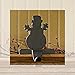 Park Designs Iron Snowman Stocking Hanger,Black