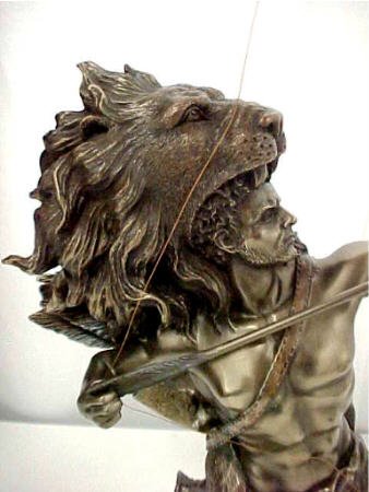 Hercules Shooting Arrow Statue Sculpture Greek Myth