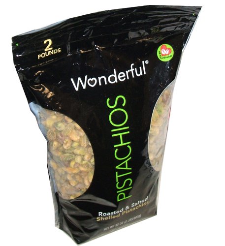 Wonderful Pistachios Roasted and Salted Shelled Pistachios 32 Ounce Value Bag