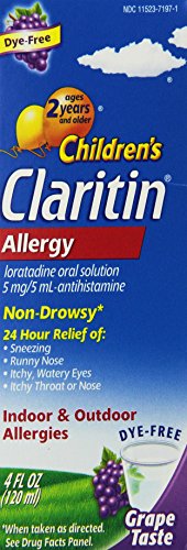 Claritin Children's Claritin Allergy, Non-Drowsy, Grape, 4-Ounce Bottles (Pack of 2)