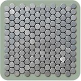 Stainless Steel Tiles Earthworks Series Penny Rounds 3/4" Mosaic