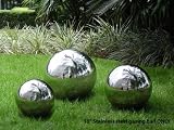 Unique Arts M32002 Stainless Steel Gazing Ball Garden Globe