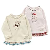 Lily ivory(リリー アイボリー) プルオーバー (80～130cm) キムラタンの子供服 (71106x71406-163) ピンク 120