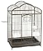 Cage Connection Triple Roof Bird Cage with Platform Door, 22 x 16 x 34, Sculptured Bronze