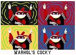 South Carolina Painting - Warhol Cocky