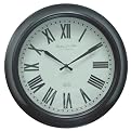 Oversized Black Wood Wall Clock