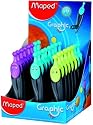 Maped - Fournitures, accessoires - Compas scolaire Maped Graphic 360° bague universelle bleu