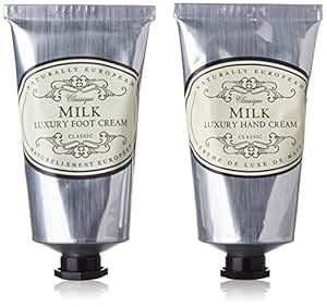 Amazon.com : Naturally European Milk Luxury Hand And Foot Cream Gift Set 2 X 75Ml : Beauty