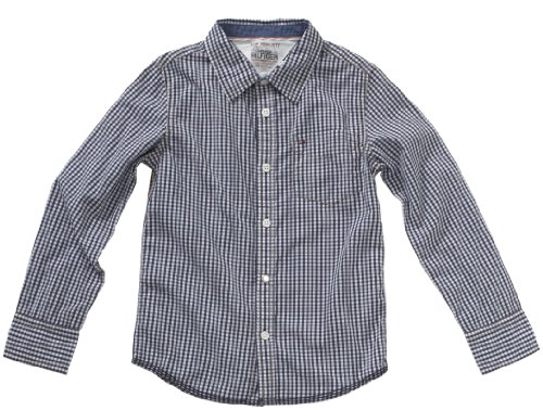 Tommy Hilfiger Jungen E557100864 /TOBY GINGHAM SHIRT L/S, Gr. 152 (12) Blau (FADED BLUE 40 Preisvergleich