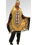 Unisex Traditional Print Poncho Pant Set