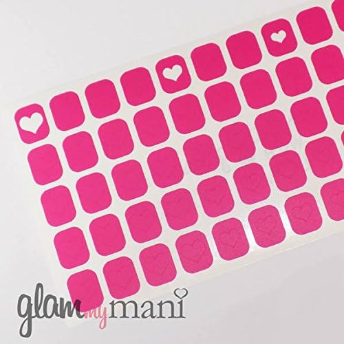 Heart Nail Vinyls by Glam My Mani - Various Sizes Set of 100