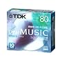 TDK CD-R ���y�p 80�� ���{�� �z���C�g�f�B�X�N �C���N�W�F�b�g�v�����^�Ή�(���C�h�j 10���p�b�N CD-RDE80PWX10N