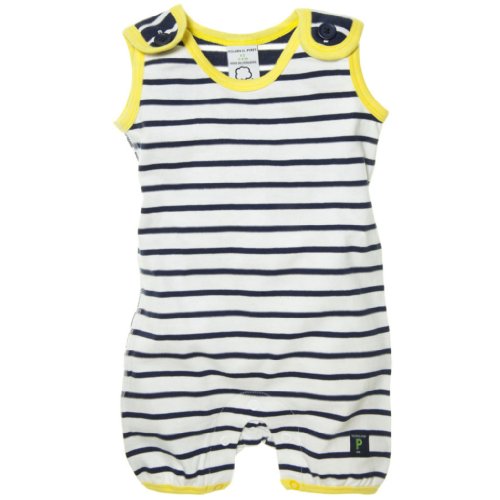 POLARN O. PYRET Signature Stripe Newborn Eco Romper