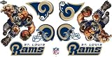 NFL St. Louis Rams Skinit Liquid Blue Car Decals