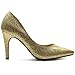 Ollio Women's Glitter Shoe High Heel Multi Color Pump