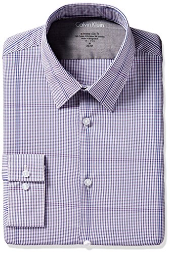 Calvin Klein Men's Xtreme Slim Fit Exploded Plaid Shirt