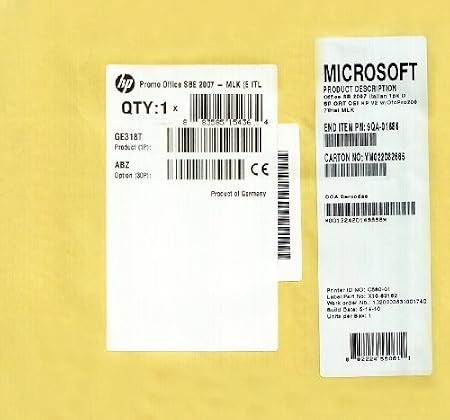 HP Microsoft® Office Small Business 2007