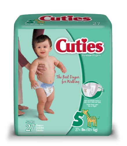 Cuties Jumbo Pack Diaper, Size 5, 108 Count