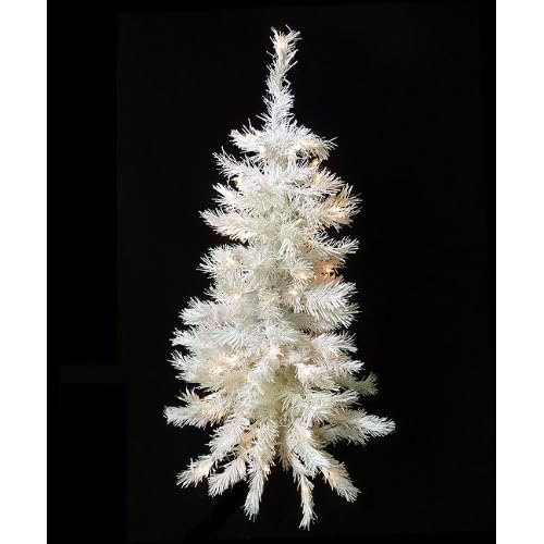 3 ft prelit-clear white christmas tree