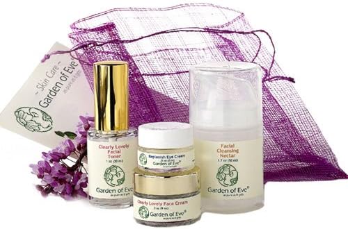 Garden of Eve Basic Face Care Kit - Wise Woman (Anti-Aging /Normal /Combination / Sensitive)(Certified Organic Ingredients) Fragrance-Free(No synthetic ingredients,No synthetic preservatives)-Half sizes