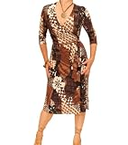 Blue Banana - Print Slinky Wrap Dress