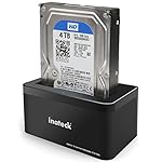 Inateck 2.5/3.5インチ USB3.0 HDD/SSDスタンドSATA(SATA-I/II/III)にサポート UASP超高速データ転送モードに対応ドッキングステーション、工具なしでHDD/SSDの着脱可能