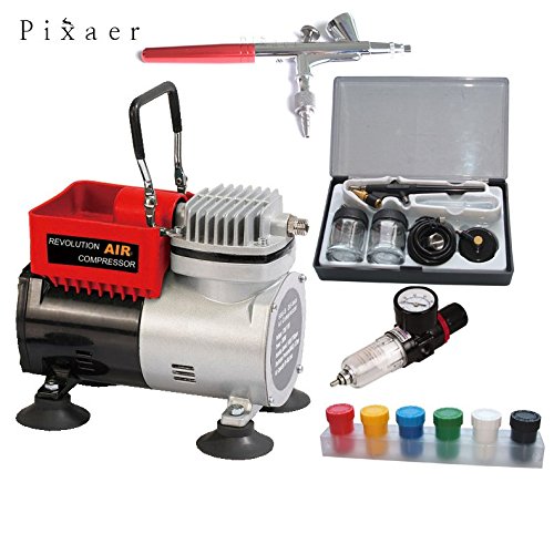 Gaahleri Kit De Aerógrafo Con Compresor De Aire Y 3 Aerógrafos De - Foto 10