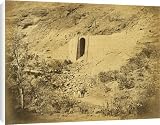 Canvas Prints of Bridge and retaining wall on rock escarpment from Mary Evans