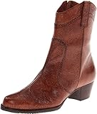 Walking Cradles Women's Cowgirl-2 Ankle Boot,Tan Tooled Leather,8.5 M US