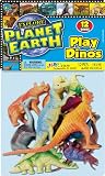 Planet Earth Prehistoric Dinosaurs: 12 Piece Set of 2 to 4 inch Dino and Mammal Figures