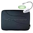 Amazon Kindle DX Hard Shell SLEEVE CASE Cover Pouch Carrying Bag with Extra Accessories Pocket-- BLACK + White Double Bright Amazon Kindle 2 LED Book Light + Vangoddy tm, Live*Laugh*Love wrist band!!!