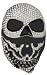 Rhinestone Skull Mask Belt Buckle