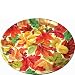 Elegant Leaves Plastic Round 13 1/2in Platter